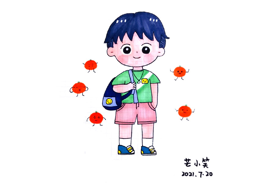 打扮打扮一起去过六一吧！一组漂亮的小朋友简笔画图片-图9