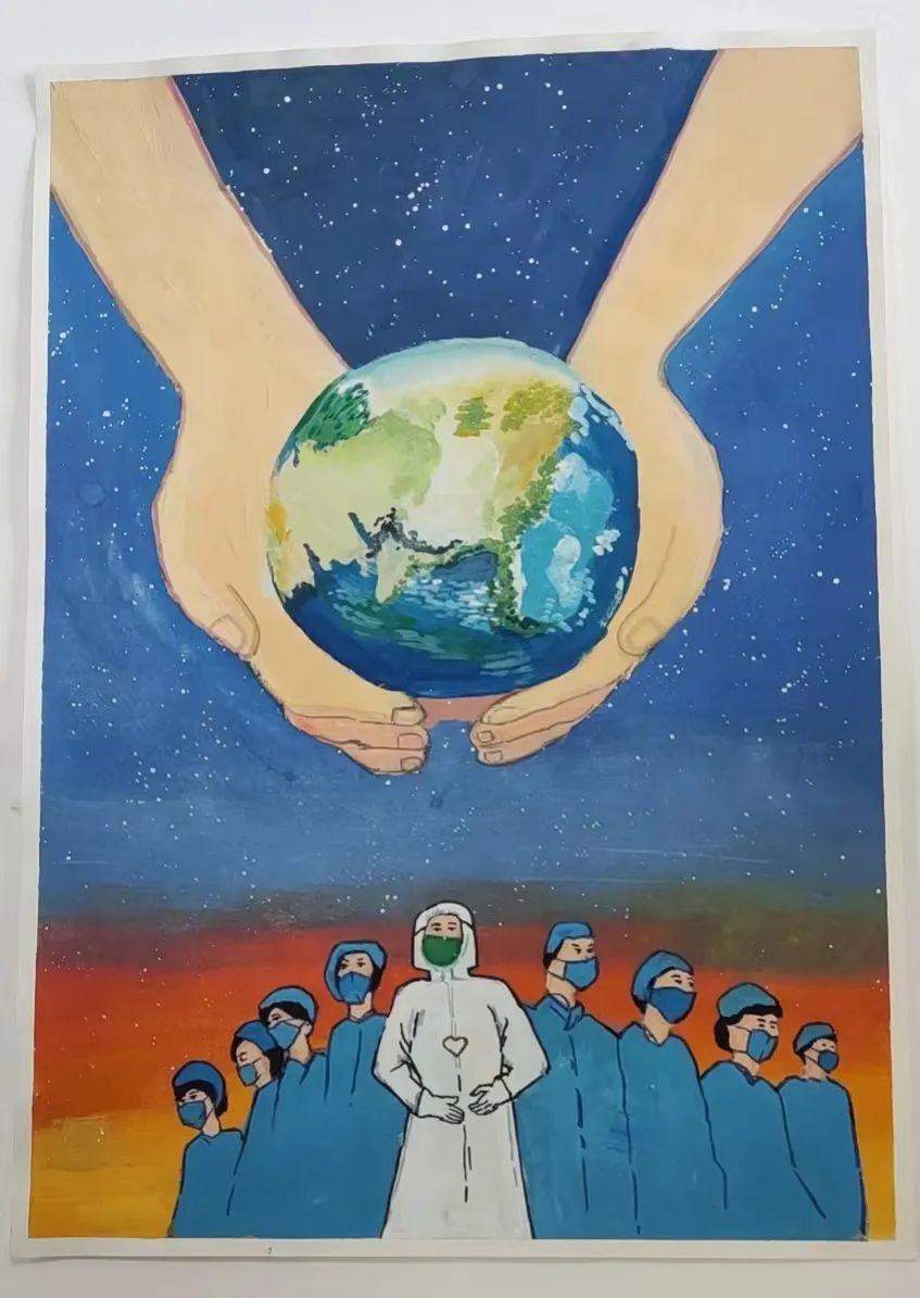 永远跟党走 奋进新征程 喜迎二十大儿童画（7张）-图4