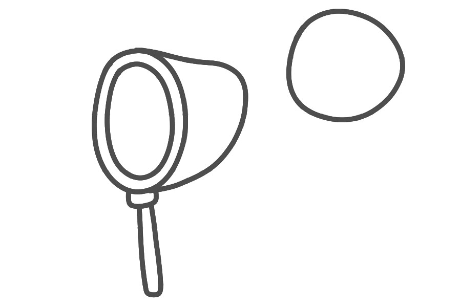 六一儿童节简笔画绘画素材 小朋友们最爱的玩具吹泡泡简笔画-图2