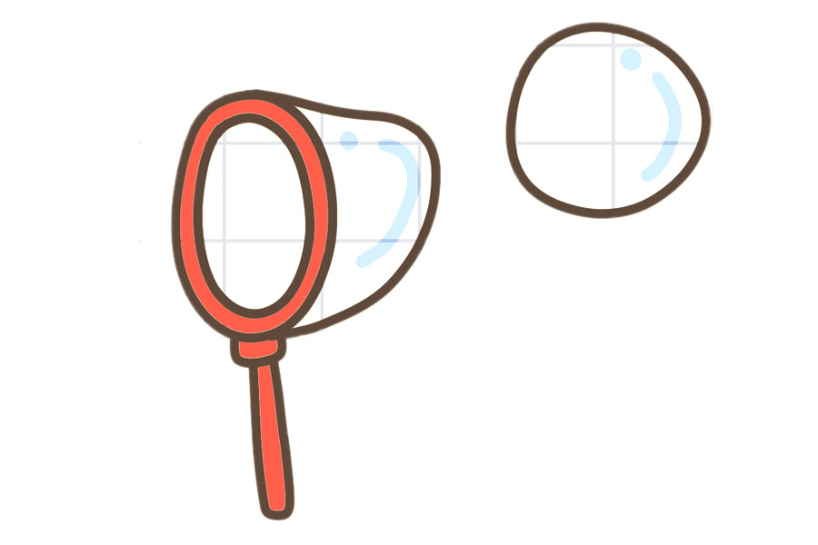 六一儿童节简笔画绘画素材 小朋友们最爱的玩具吹泡泡简笔画-图3