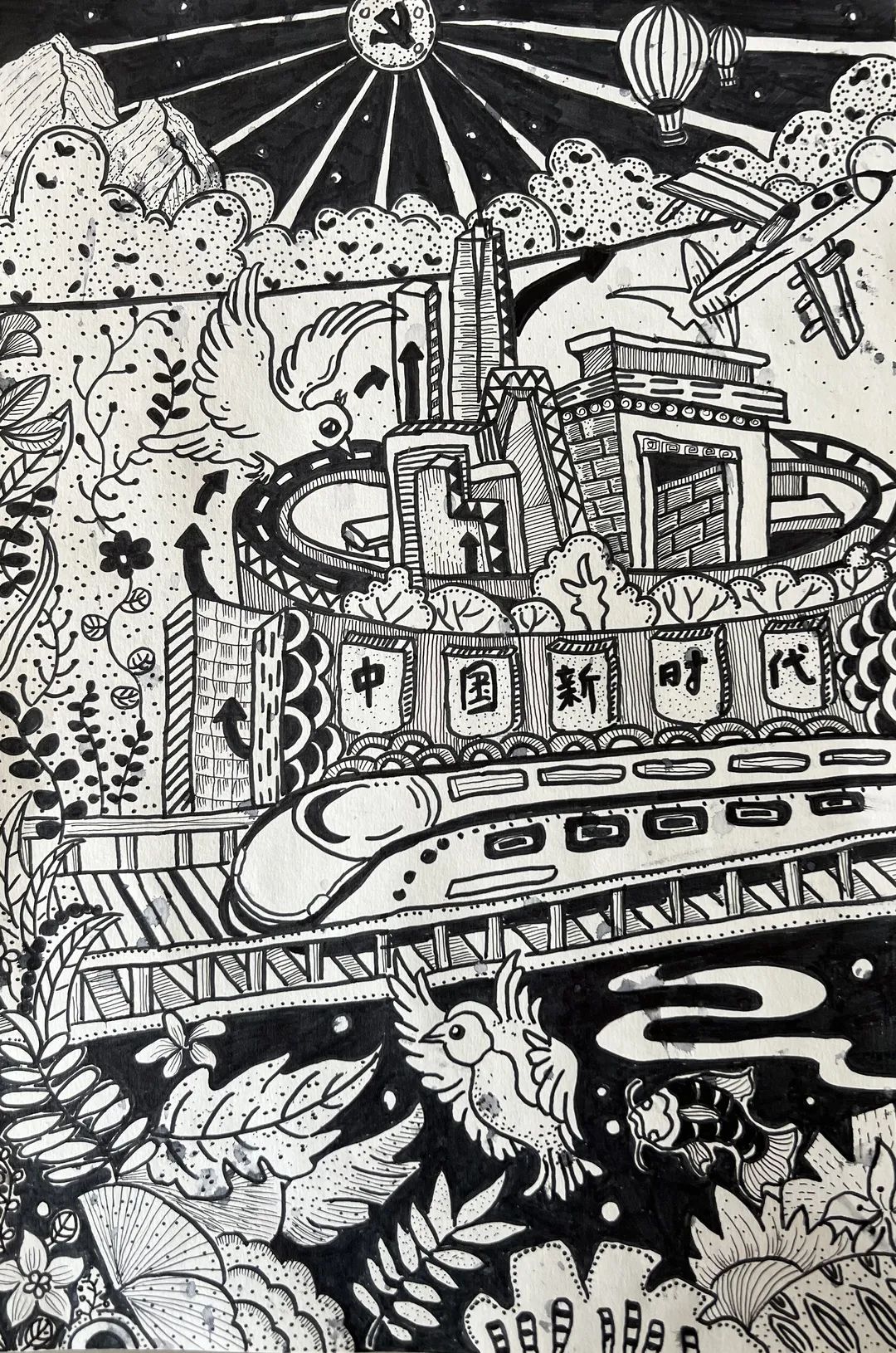 ”庆百年 喜迎二十大”绘画一等奖-图3