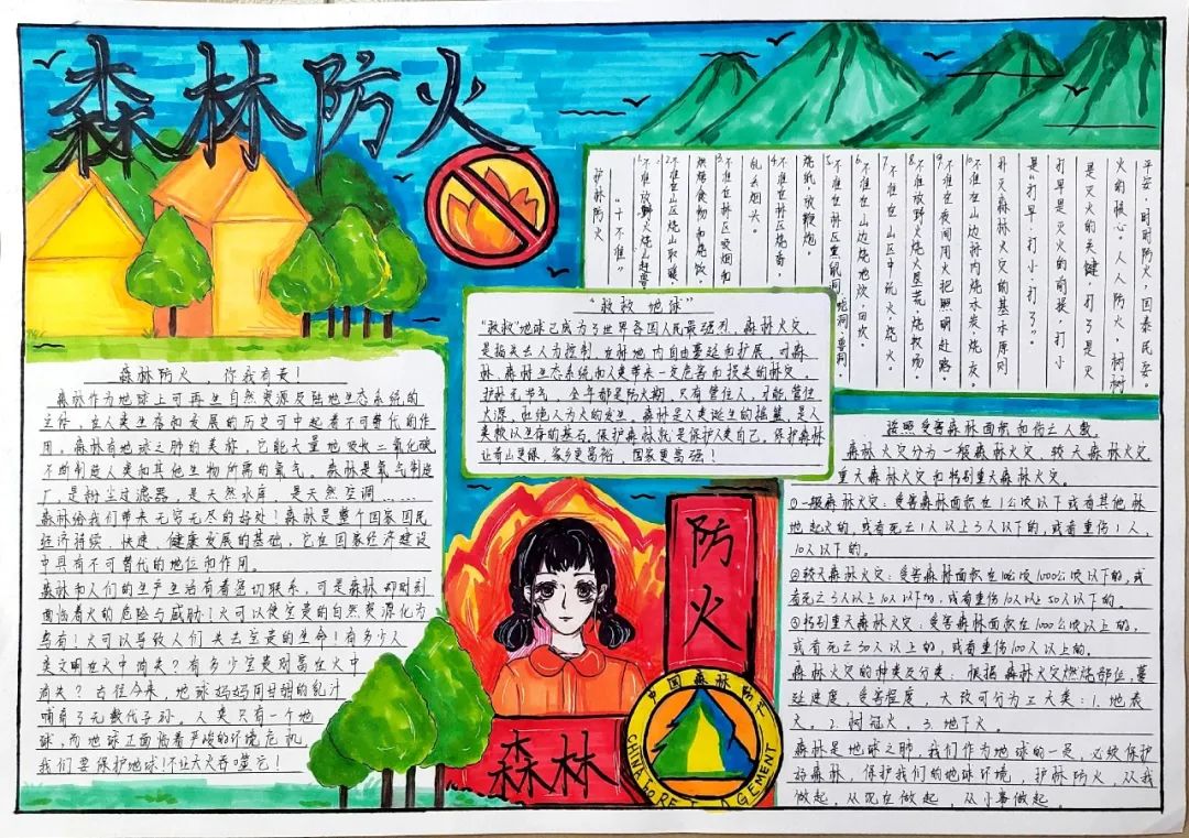 怎么画防火灾的手抄报-图4