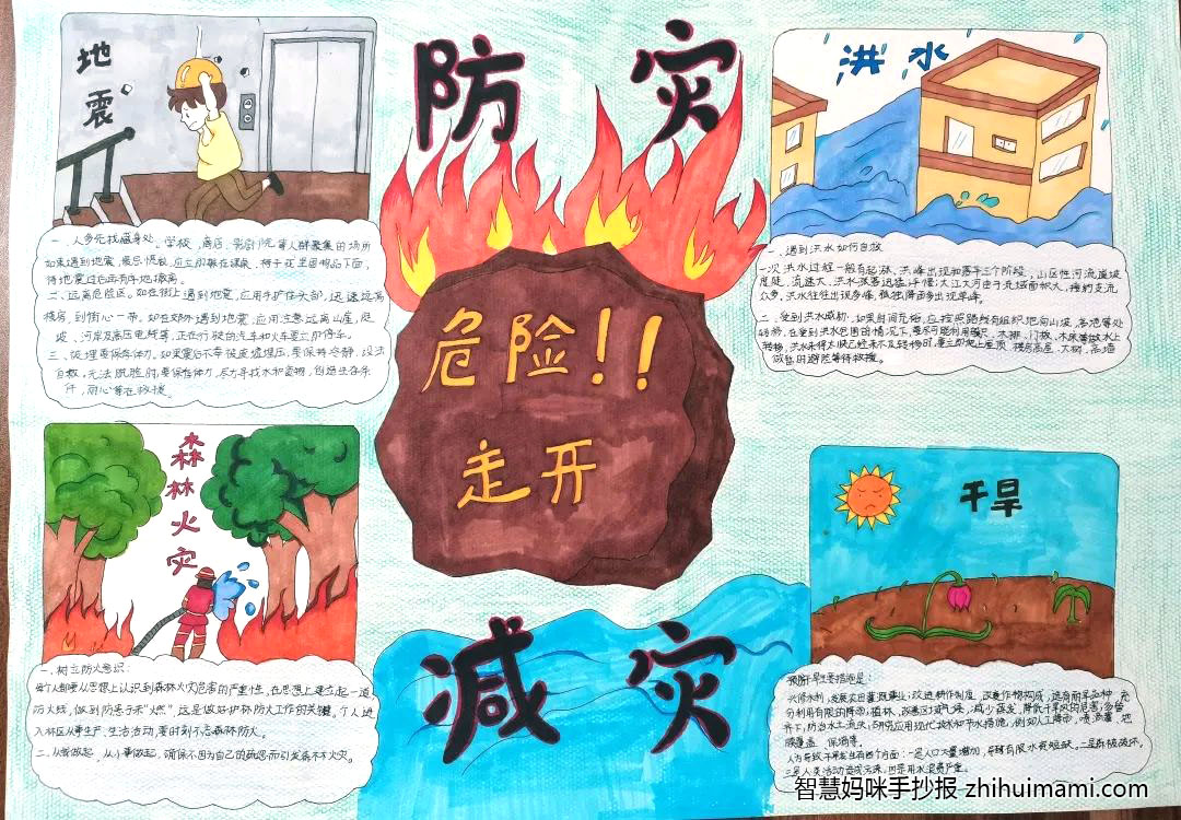 防地质灾害手抄报的画法-图2