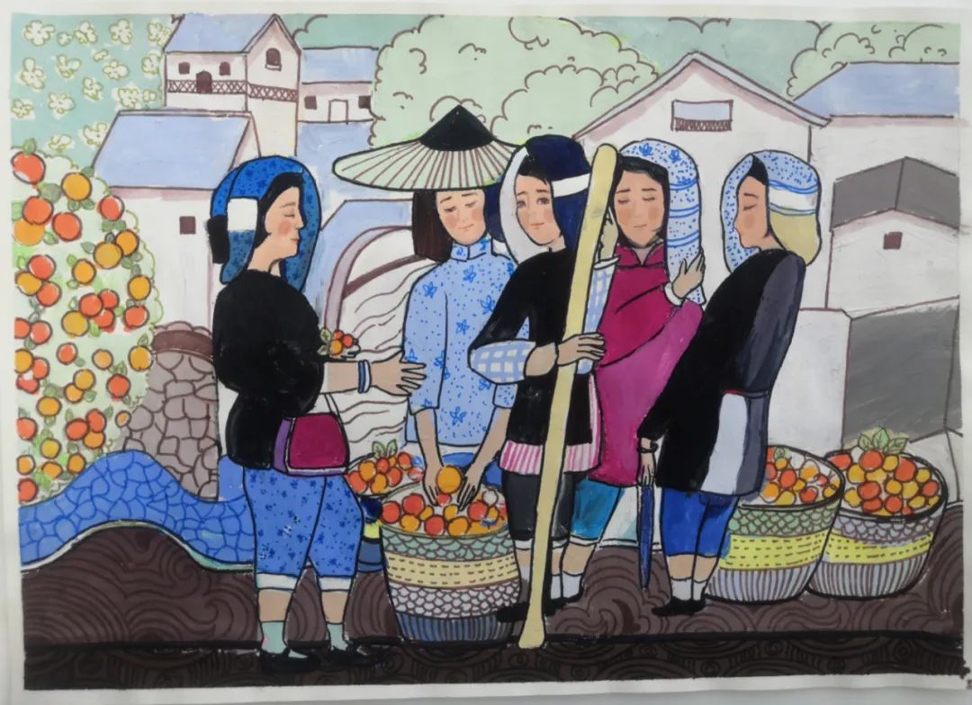 团结向未来 小学生喜迎二十大主题绘画-图6