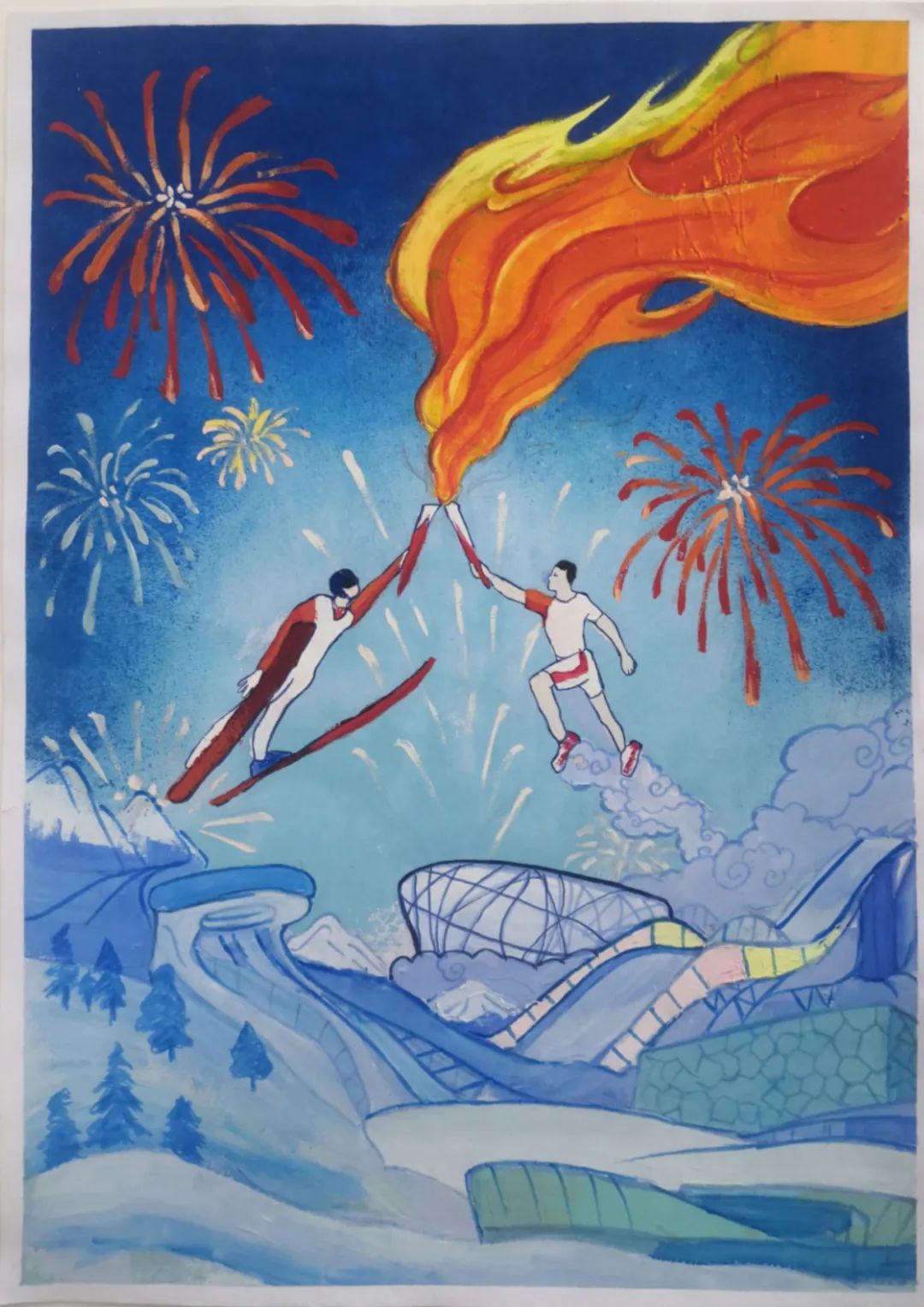 青春拼搏 喜迎二十大主题手抄报简单漂亮-图3