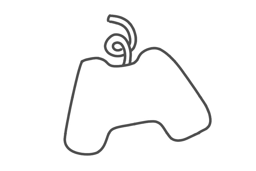 六一儿童节游戏机怎么画-图1