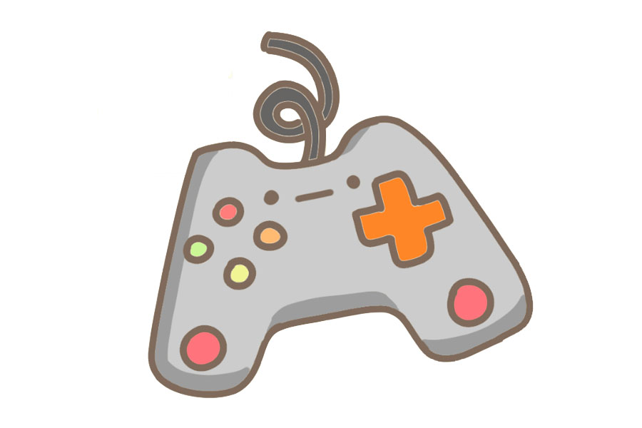 六一儿童节游戏机怎么画