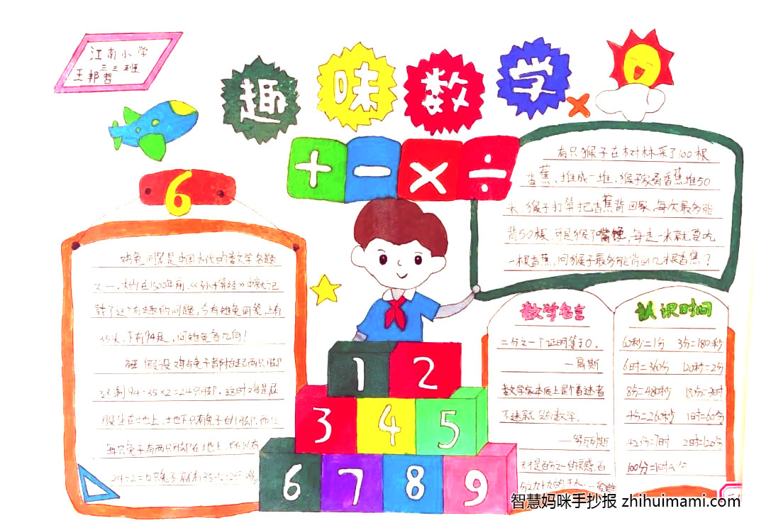 五年级数学小报简单漂亮（9张）-图8