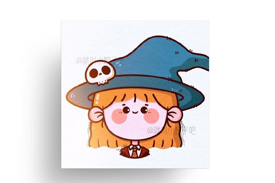 六一儿童节画一组简简单单的小女孩头像-图5