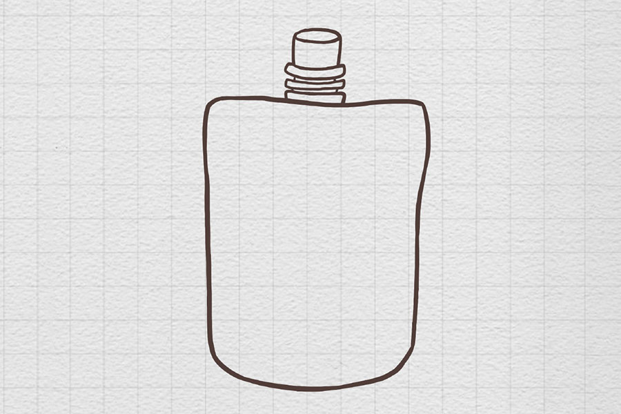 零食是小朋友的最爱，但一定要选择健康的哦！一袋果冻简笔画画法-图2