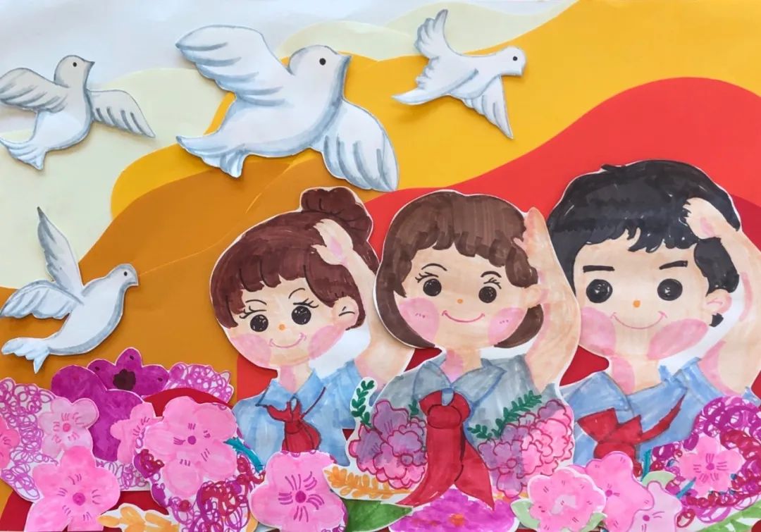 “童心向党·献礼党的二十大”少儿绘画作品-图1