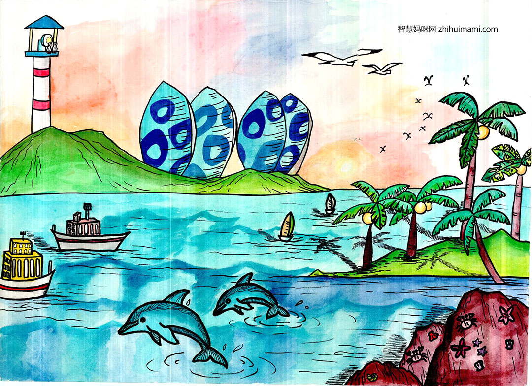 步骤5：晨曦中的凤凰岛