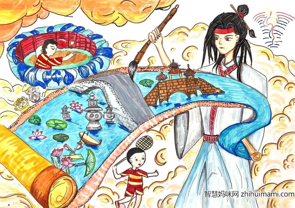 ”喜迎亚运会 “2022杭州亚运会绘画优秀作品5张-图5