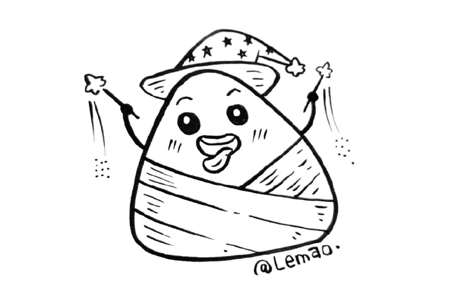 「粽子简笔画」收下这个百变粽子，端午安康，平安喜乐！-图2