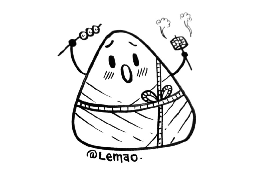 「粽子简笔画」收下这个百变粽子，端午安康，平安喜乐！-图4