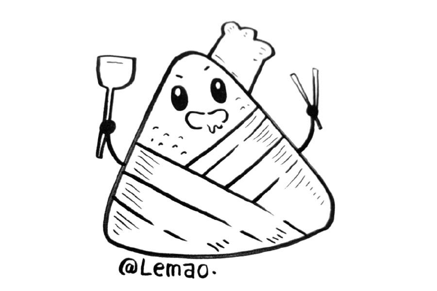 「粽子简笔画」收下这个百变粽子，端午安康，平安喜乐！-图6