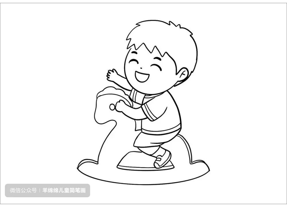 欢乐的六一儿童节 儿童节绘画简笔画素材-图4