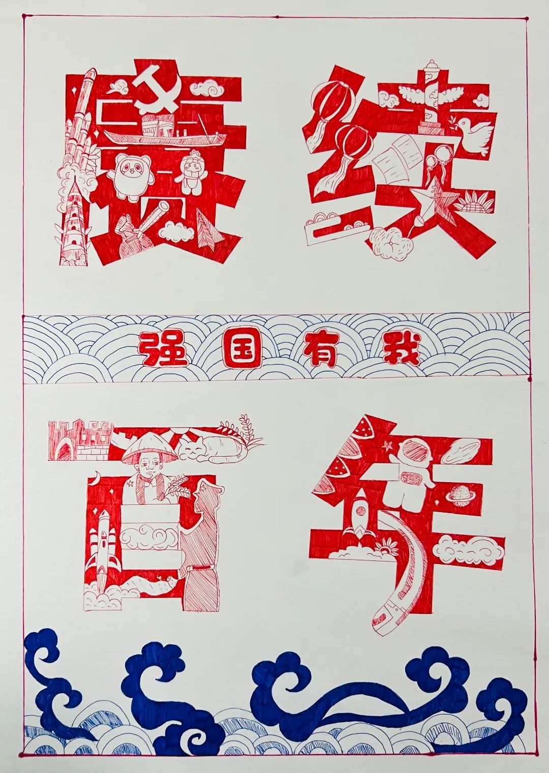 步骤3：《赓续百年  强国有我》