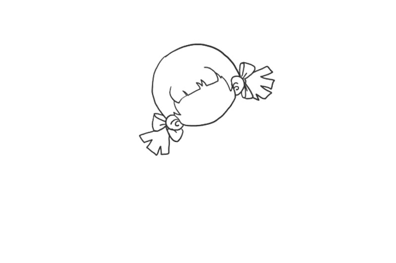 六一儿童节快乐的小公主简笔画-图2