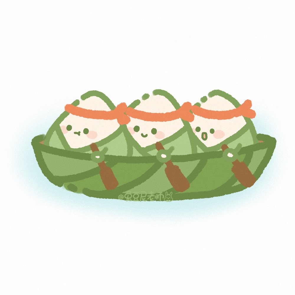 可可爱爱的端午节手帐素材 粽子｜香囊｜咸鸭蛋｜雄黄酒｜划龙舟-图5