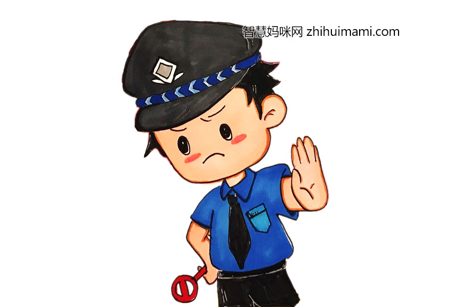 禁毒日绘画素材 禁毒警察怎么画