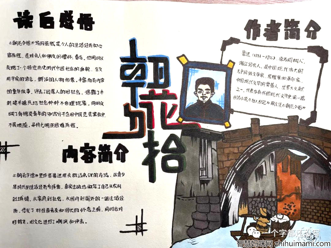 名著《朝花夕拾》手抄报获奖作品-图4