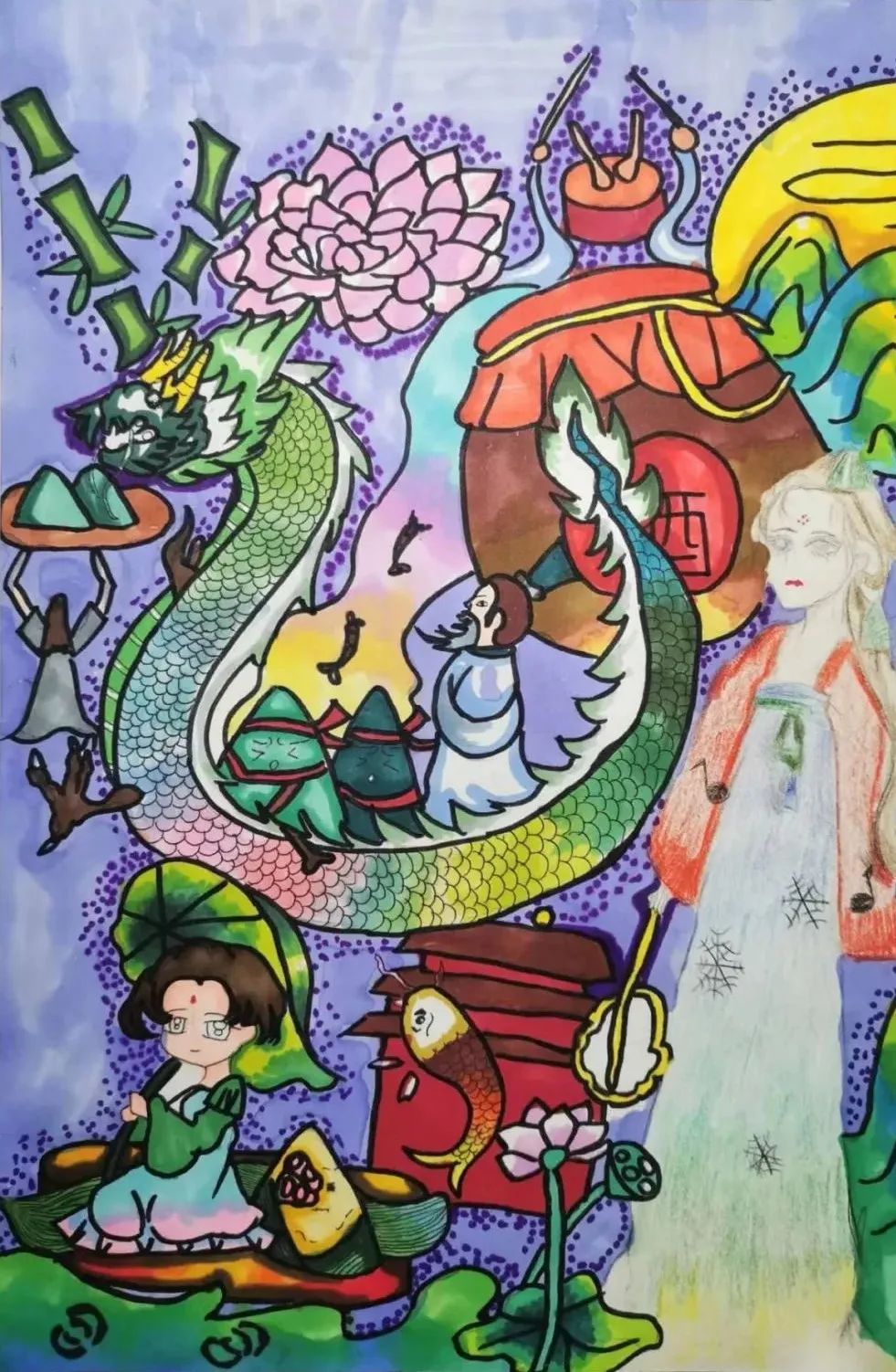 步骤4：《粽情端午》作者：简子涵