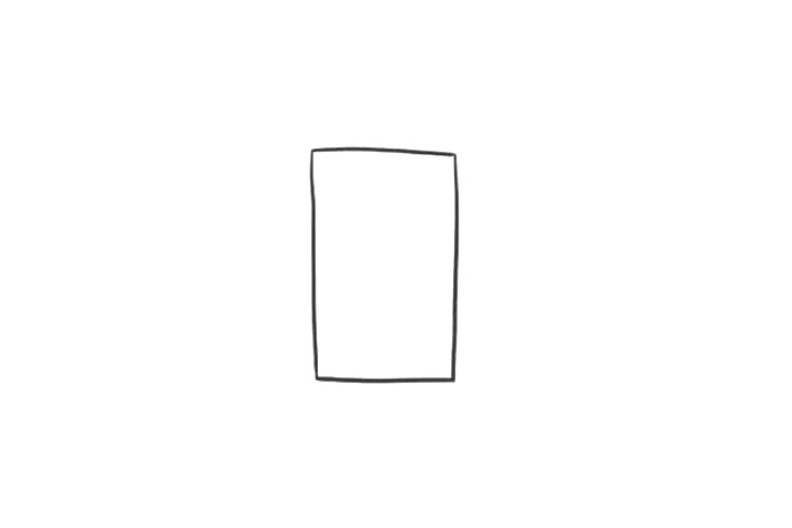 六一儿童节绘画素材 礼物盒的简笔画画法步骤-图1