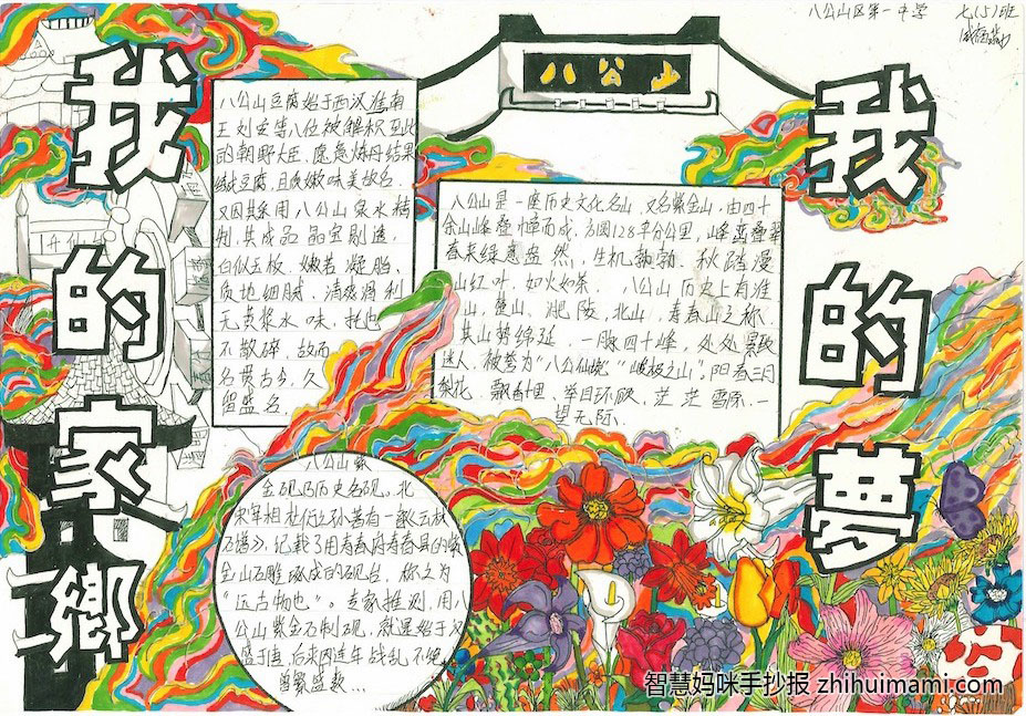 小学五年级家乡的发展手抄报-图2