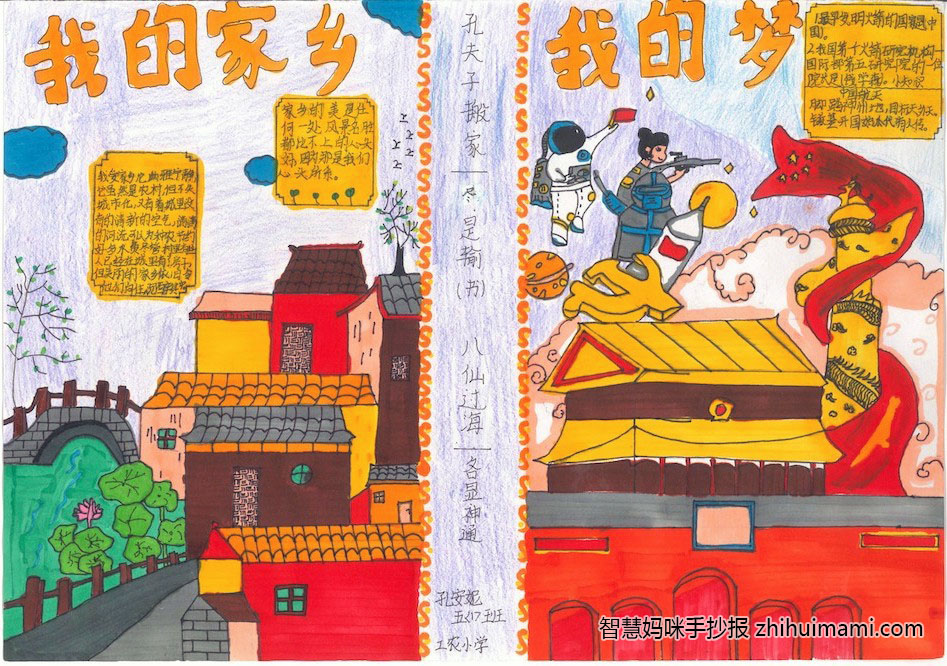 小学五年级家乡的发展手抄报-图3