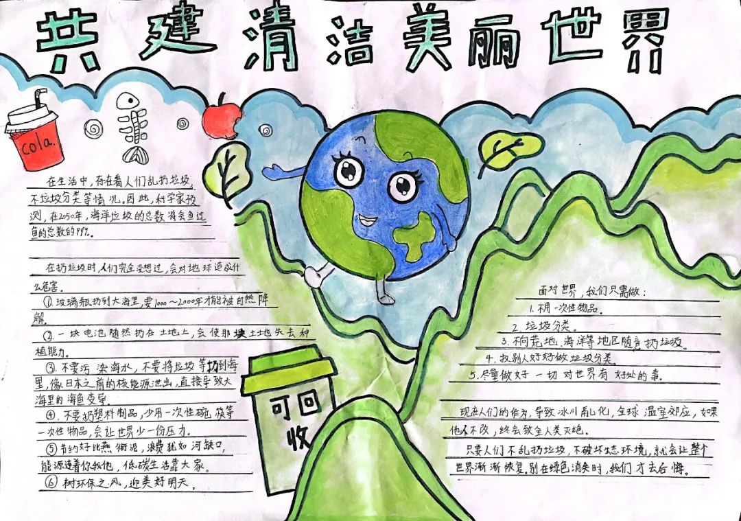 小学五年级世界环境日宣传手抄报-图2