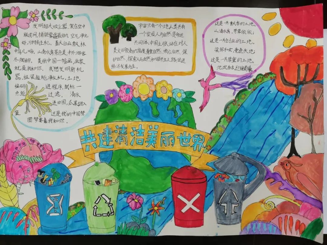 简单的2020年世界环境日手抄报-图3
