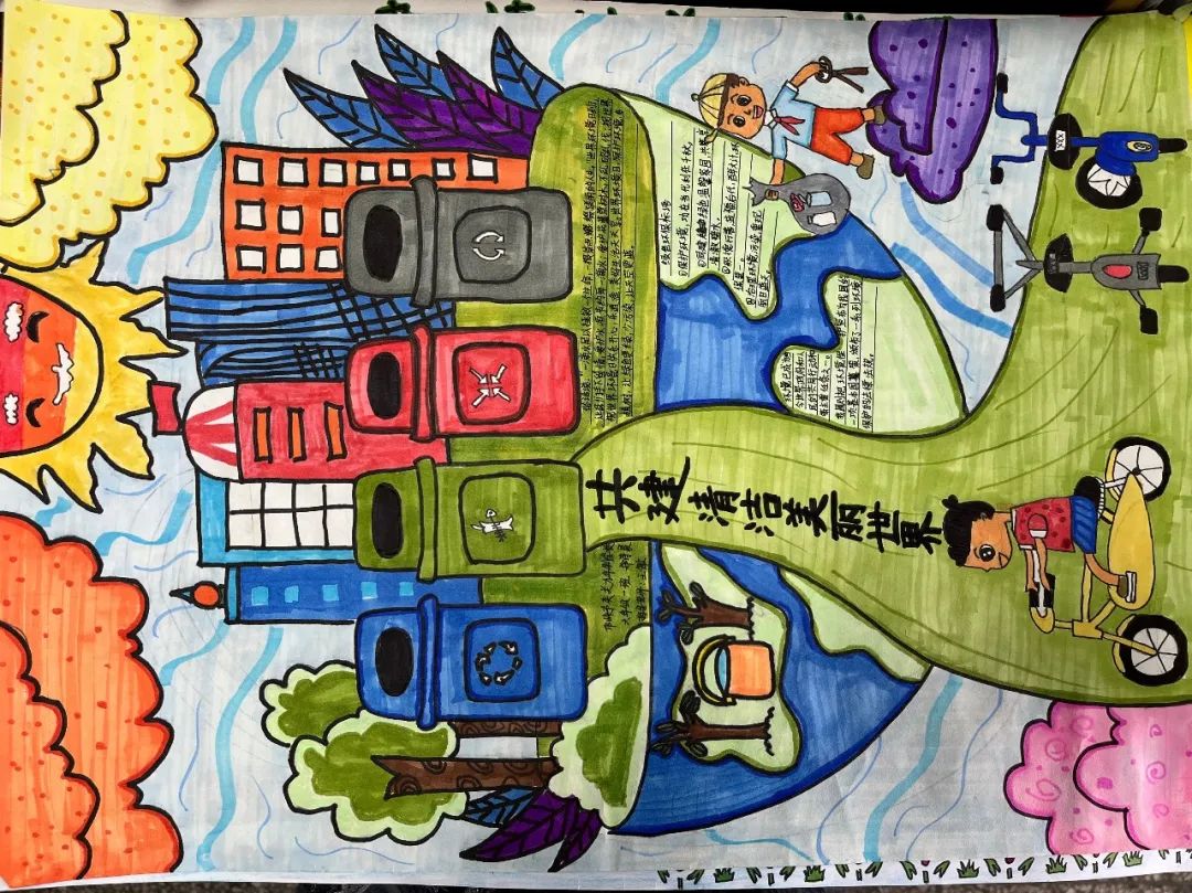 6张漂亮的世界环境日主题绘画-图3