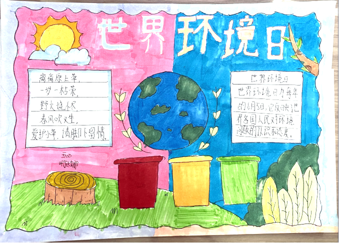 漂亮的保护环境手抄报-图2