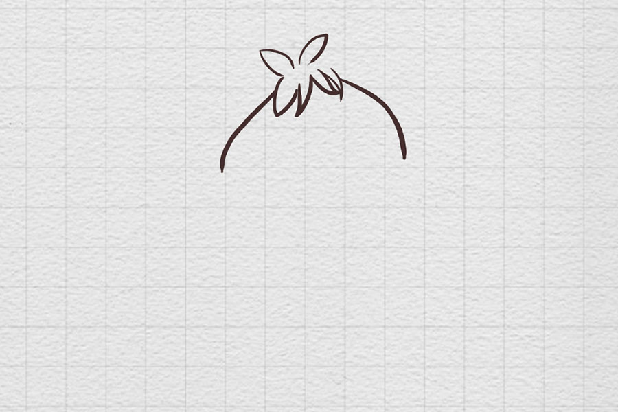 可爱小女孩简笔画画法步骤-图1