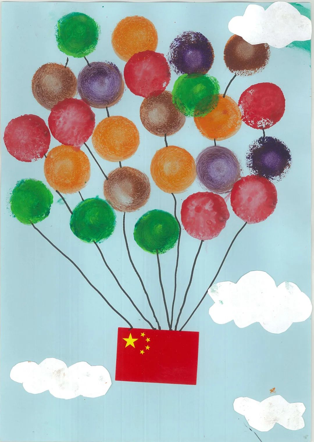 简单漂亮的“童心向党 六一快乐” 儿童绘画作品-图8