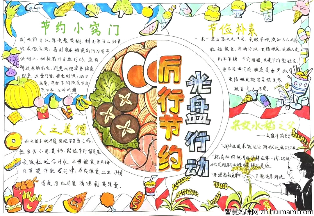 “光盘行动”手抄报大赛获奖作品-图3