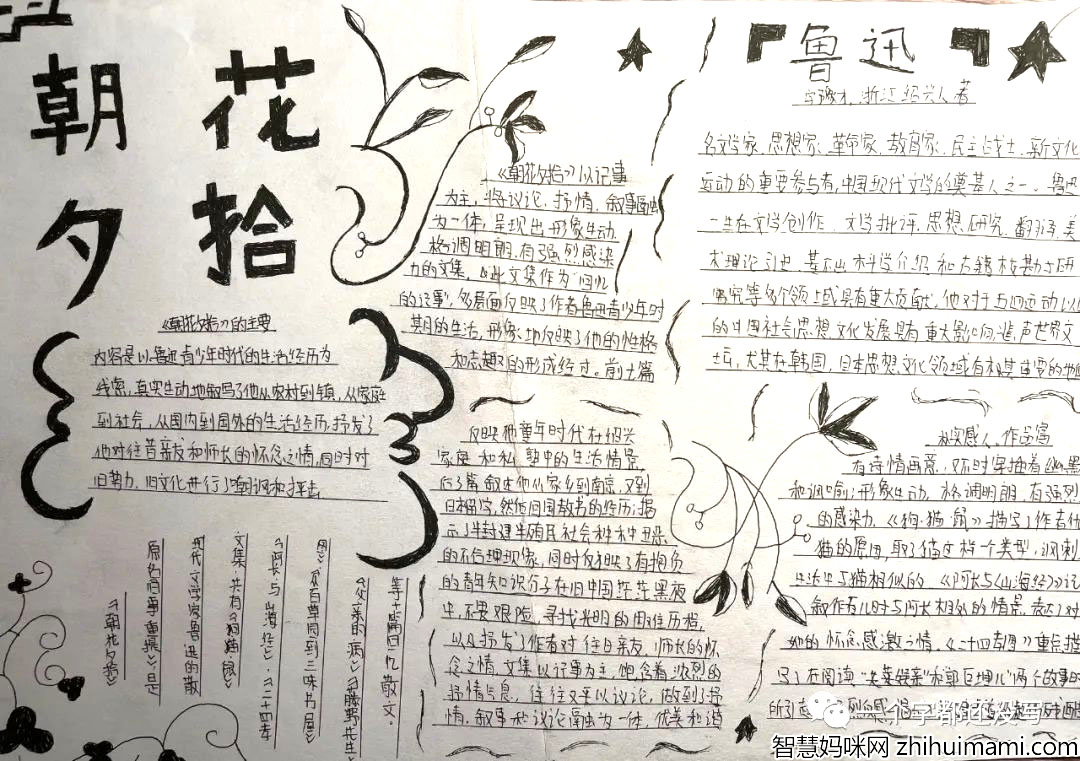 鲁迅朝花夕拾手抄报图片精选-图4