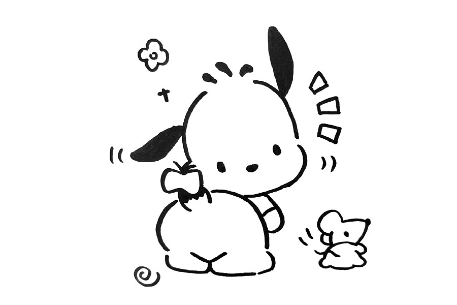 10张简单又可爱的小狗简笔画图片-图7