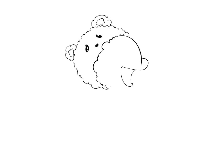 一步一步学画可爱的哆啦A梦简笔画-图2