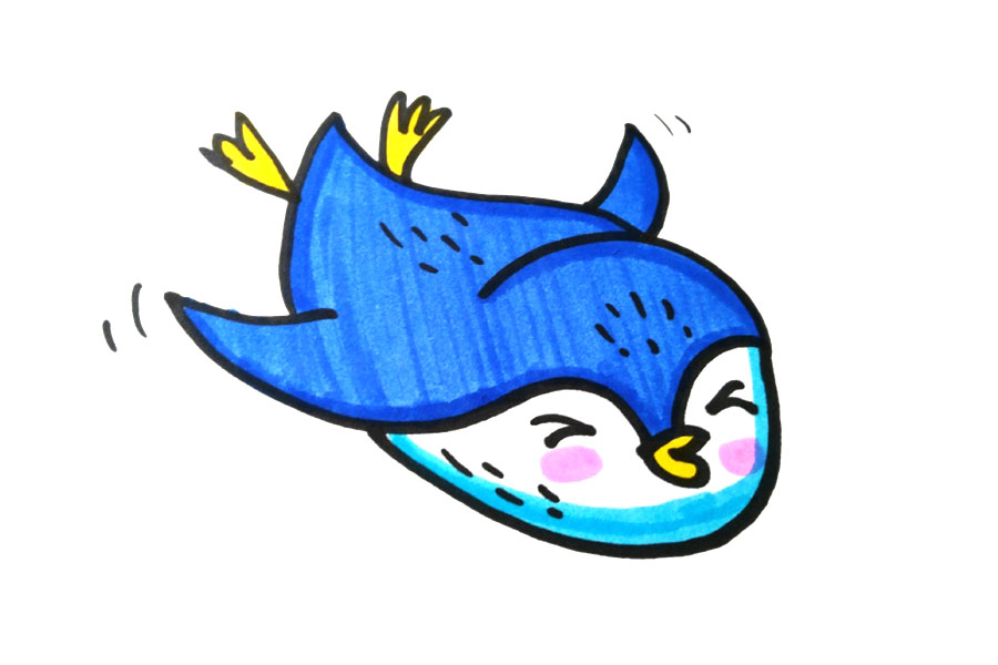 5张企鹅简笔画图片简单又可爱-图3