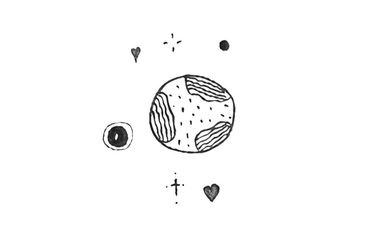 可爱星球简笔画图片-图3