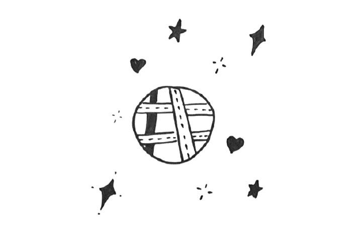 可爱星球简笔画图片-图5