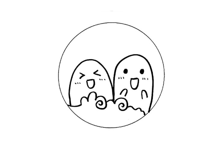  可可爱爱小怪物简笔画图片（6张）-图3