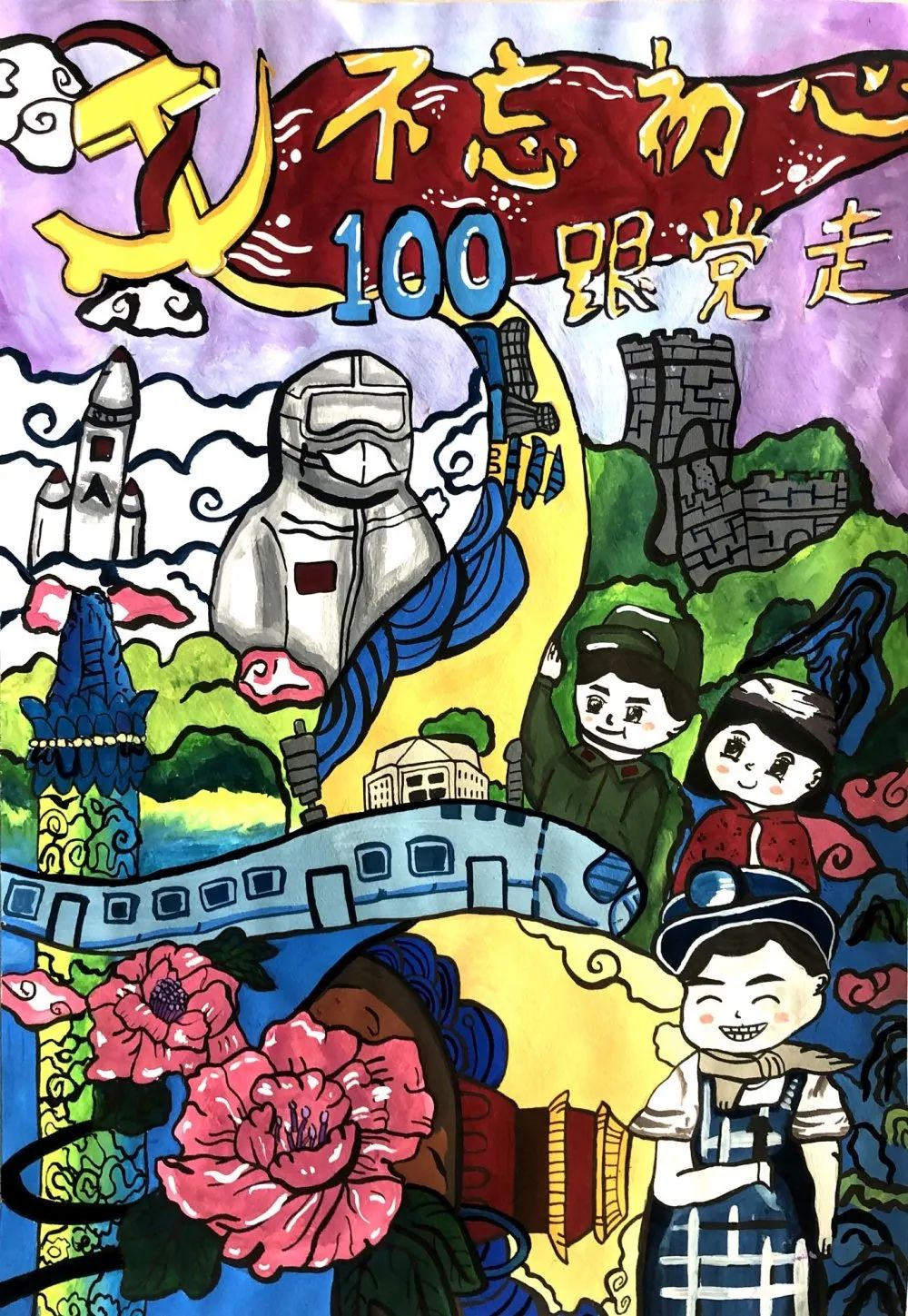 步骤3：建党一百周年的光辉历程