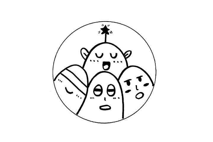 一组怪兽简笔画图片开心又可爱-图5