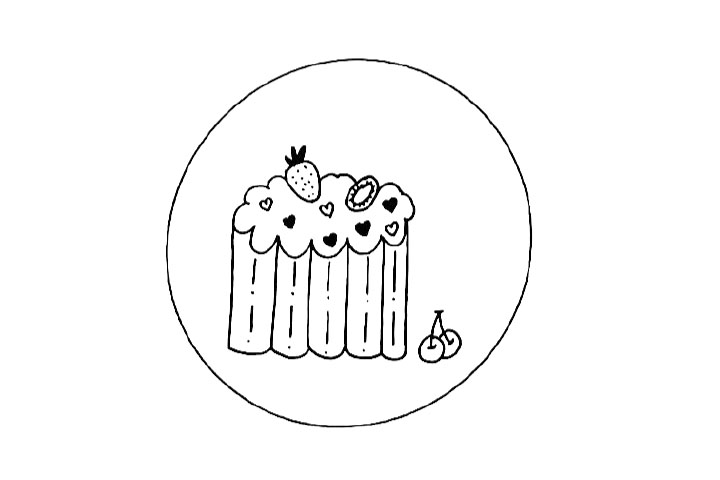 一组简单的蛋糕简笔画图片-图5