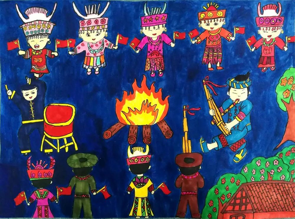 建党101周年儿童绘画精选作品-图2