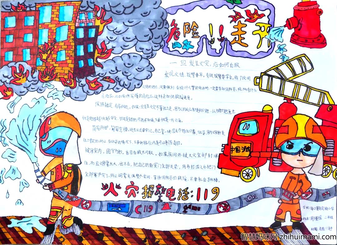 防灾减灾，有“画”要说丨防灾减灾主题手抄报5张-图2