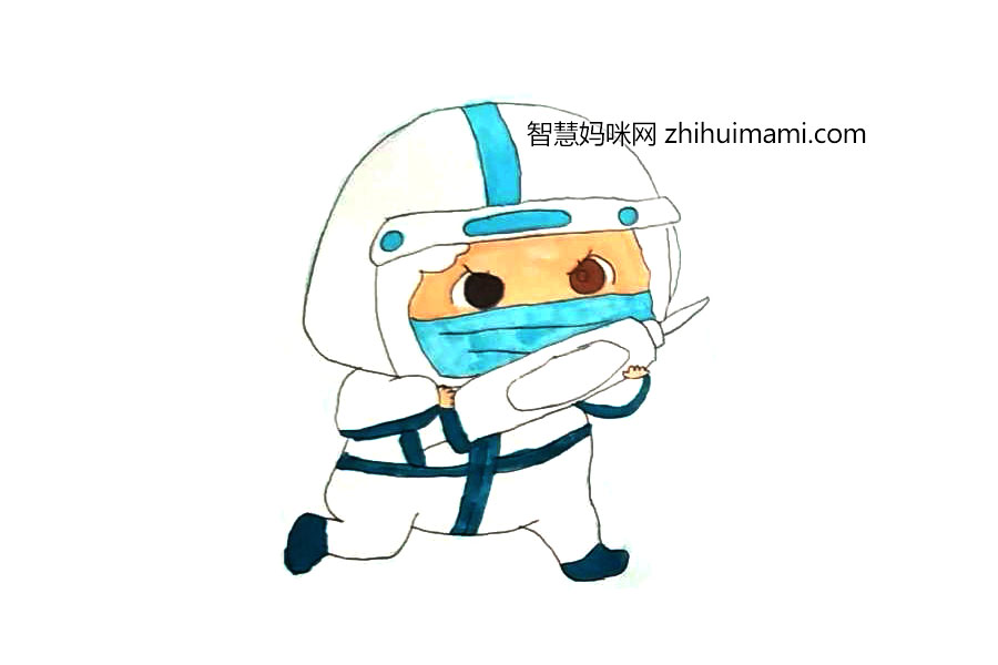 前来救援的大白简笔画图片